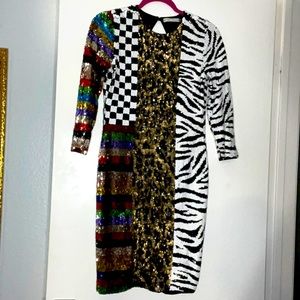 Alice and Olivia sequin dress